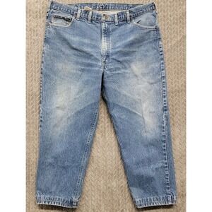 Carhartt‎ Straight Fit Tapered Blue Jeans B18 PRW Men’s Size 44x27